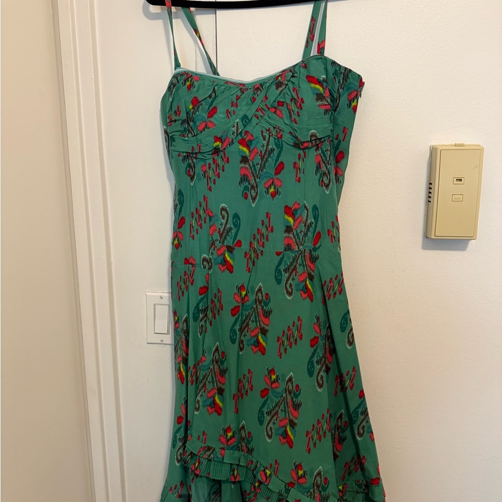 Nanette Lepore Teal Floral Dress